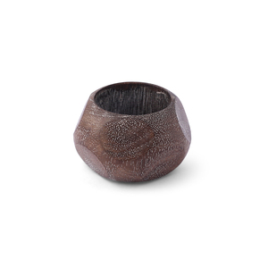 Ensemble de 6 porte-serviettes en bois de manguier, pour usage en restaurant ou en bois fini antique, forme ronde pour usage domestique - Product Image 5