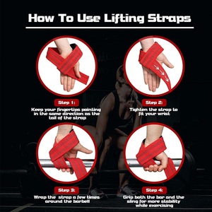 Sangles de musculation en néoprène robustes personnalisées, respirantes, pour l'entraînement, avec logo personnalisé, protection pour la musculation et le fitness - Product Image 4