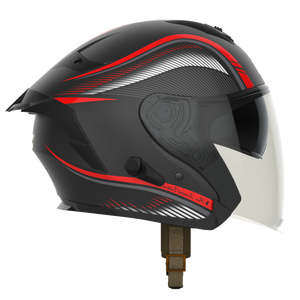 Fabricante vietnamita OEM Openface Casco ROC R09, carcasa de ABS fuerte, visera doble, calidad excepcional. - Product Image 3