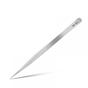 Pince à épiler pour extensions de cils en acier inoxydable de haute qualité, couleur arc-en-ciel, marque privée, 2026 - Product Image 6