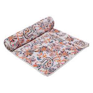 Use In Bedroom In Wedding And Festival Indian Ethnic Hand Block Printed Pure Cotton Dohar Buy Direct From Supplier At Bulk Price - Product Image 1
