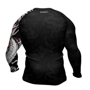 Rashguard de manga larga MMA liso de la mejor calidad, personalizado, el más vendido para hombre, con envío y entrega. - Product Image 2