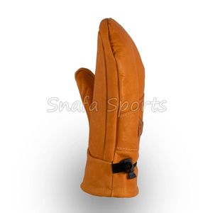 Mitaines de ski et de snowboard en cuir de vachette véritable, imperméables, isolées, durables, chaudes pour l'hiver, pour hommes et femmes - Product Image 5