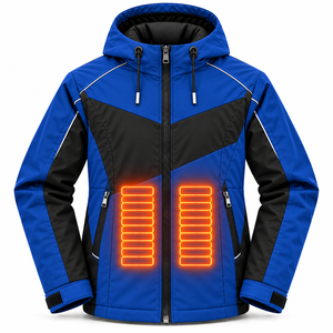 USB Battery Powered <b>Heated</b> Jacket Outdoor Winter Hooded <b>Coat</b> Smart Temperature Control <b>Men</b> Women OEM Manufacturer - Product Image 1