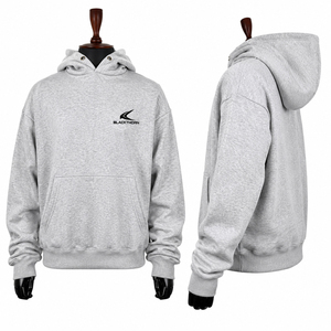 Sudadera con Capucha Bordada con Estampado Digital, Efecto Desgastado, para Otoño, 430 GSM, 100% Algodón - Product Image 6