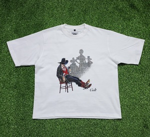 Camiseta de Manga Corta Unisex para Hombre, 100% Algodón, Cuello Redondo, Alta Calidad, 300 Gramos, Tejido de Punto, Estilo Holgado, Personalizable - Product Image 2