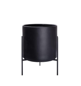 Pot de fleurs en métal fait main, design moderne, noir, de qualité supérieure, pour la maison et le jardin, très vendu, nouveau pot de fleurs fantaisie - Product Image 6