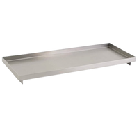 Plateau de service classique pour collations et desserts, fabriqué par un grossiste indien, en aluminium avec poignées métalliques personnalisées