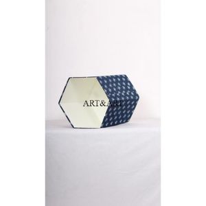 Creative Reuse Cardboard Box Handcrafted Floral <b>Print</b> 100% Cotton Fabric Wrap Dustbin Custom Logo Option High Quality <b>Office</b> Use - Product Image 4