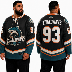 Jersey de Hockey Personalizado con Logotipo del Equipo, Nombre y Número Bordados, Uniforme de Hockey sobre Hielo de Manga Larga, Proveedor Mayorista OEM, Fabricante - Product Image 2