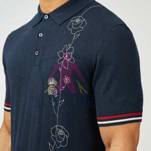 ออกแบบลายปักเสื้อยืดผู้ชายตามสั่ง ผ้าถักลายเรียบ แห้งเร็ว ระบายอากาศได้ดี คุณภาพสูง สำหรับผู้ใหญ่ - Product Image 6