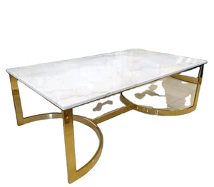 โต๊ะกาแฟหินอ่อนแบบแท่นหินทันสมัยสำหรับบ้านห้องนั่งเล่นเฟอร์นิเจอร์ร่วมสมัย - Product Image 2