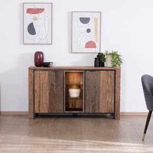 Vandana Autumn Detail <b>sideboard</b> in rosewood and acacia with glass shelves - Product Image 1