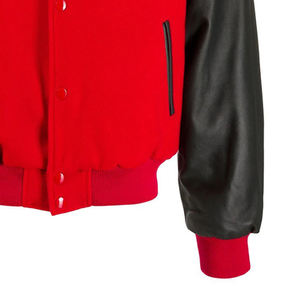 Nouveauté, veste coupe-vent personnalisée résistante à l'usure, antistatique, veste pour homme, couleur unie, polyester, veste de baseball, veste varsity - Product Image 6