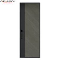 Porte Caesar WPC-QN en bois massif, porte intérieure, placage PVC naturel, design personnalisé, étanche, ouverture coulissante, garantie 3 ans