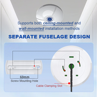 ES-N602 Transmetteur de bruit compact, capteur de niveau sonore intérieur, montage mural ou au plafond, LoRa 4G WiFi, détecteur de surveillance du bruit