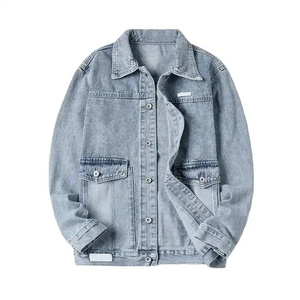 Best Style Denim Winter <b>Jacket</b> Regular Size High Quality <b>Men</b> Wear Winter Denim <b>Jackets</b> Breathable Jeans <b>Jackets</b> Customized - Product Image 4