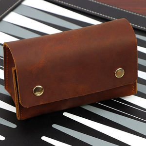 Porte-dés personnalisé en cuir Crazy Horse vintage, style boîte, multifonctionnel, accessoire de jeu de société personnalisé - Product Image 3