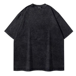 T-shirt en coton épais à épaules tombantes 270 GSM, coupe oversize, style streetwear vintage, broderie personnalisée, logo DTF DTG, vente en gros OEM - Product Image 4
