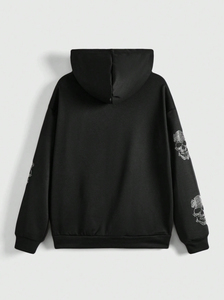 เสื้อฮู้ดดี้ผ้าฟลีซสำหรับฤดูใบไม้ผลิ ดีไซน์ทันสมัยสำหรับทุกเพศ ประดับด้วยคริสตัล ผลิตจากผ้าฝ้าย 100% ขายดี ระบายอากาศได้ดี ซักง่าย มีสีให้เลือกตามสั่งสำหรับผู้ชาย - Product Image 3