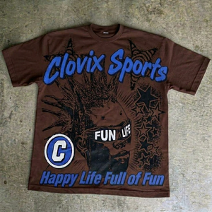 CLOVIX SPORTS Custom Streetwear Mens Over Sized <b>TShirt</b> Graphic Print Custom Logo Cotton Tee Short Sleeves Wholesale - Product Image 1