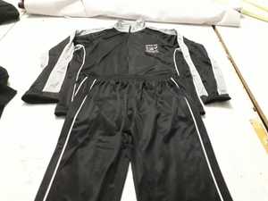 Ensemble de survêtement pour homme 2 pièces en molleton épais personnalisé, comprenant un sweat à capuche court zippé à passepoil cousu et un pantalon de survêtement ample, décontracté et respirant - Product Image 3