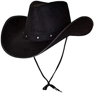 Chapeau de cowboy en similicuir et fausse fourrure pour l'été, le camping et les activités de plein air - Product Image 4