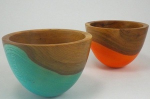 Tazón de Madera y Resina Epoxi Hecho a Mano de Lujo con Superficie de Resina Duradera, Apariencia de Madera Natural, Libre de BPA y Ecológico - Product Image 4