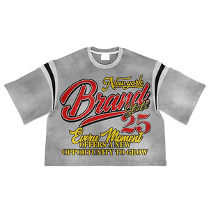 เสื้อยืดพิมพ์ลายตามสั่งขายส่ง ผ้าฝ้าย 100% ทรงโอเวอร์ไซส์ สตรีทแวร์ ยูนิเซ็กซ์ รับผลิตแบบ OEM สั่งซื้อจำนวนมาก ปรับแต่งได้ ราคาดีที่สุด กำลังเป็นที่นิยม - Product Image 4