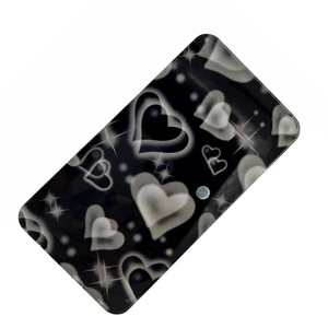 Support magnétique professionnel en acrylique pour cils, motif cœur mignon, écologique, noir, pour extensions de cils, palette organisatrice - Product Image 1