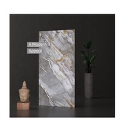 Pierre italienne haute brillance design classique 60x120 carreaux gris porcelaine polie design noir pour salle de bain mur intérieur maison hall