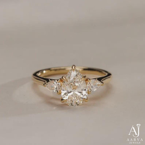 Bague Trilogie en Moissanite Argentée Taille Marquise Certifiée IGI, Sertie à Griffes, Cadeau d'Anniversaire de Mariage pour Femme - Product Image 2