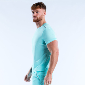 เสื้อยืดออกกำลังกายผู้ชาย ไอซ์คัลเลอร์ ดรายฟิต น้ำหนักเบา แขนสั้น สำหรับวิ่งและออกกำลังกาย ขายส่ง เสื้อยืดผู้ชายสำหรับฝึกซ้อม - Product Image 6