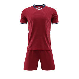 Conjunto de Camisetas de Fútbol Unisex Personalizadas al por Mayor, 100% Poliéster, Estilo Top, Impresión de Logotipo, Diseño de Sublimación para Adultos, Ligeras - Product Image 1