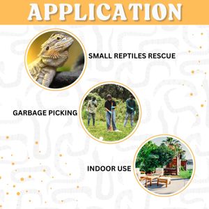 Pértiga de rescate para serpientes y reptiles de 56 cm (21 pulgadas) con gancho desmontable de acero inoxidable. - Product Image 6