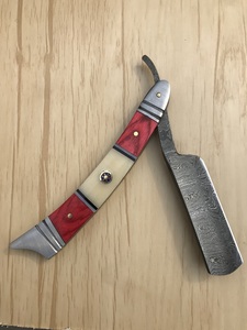 Navaja de Afeitar Recta de Acero de Damasco Hecha a Mano, de 1 Pieza, Desechable, para Afeitado Corporal y de Bikini, Kit para Barbería y Uso Personal - Product Image 4