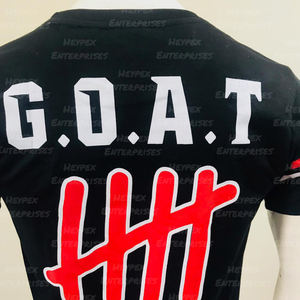 Vêtements décontractés fantaisie pour hommes T-shirts demi-manches couleur blanche en coton/polyester fabriqués sur mesure - Product Image 6