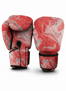 Guantes de Boxeo con Diseño Moderno y Patrón Impreso para Entrenamiento y Sparring, Guantes Profesionales de Piel Sintética para Kickboxing y Boxeo - Product Image 5