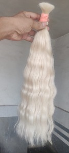 Extensiones de Cabello Humano Remy Indio Virgen 100% Natural Rubio Ondulado Suelto Profundo Sin Procesar - Product Image 6