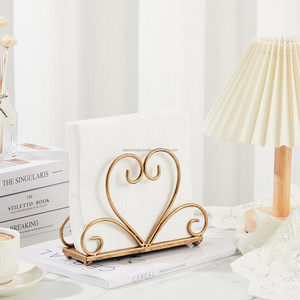 Servilletero de metal moderno con diseño elegante para arreglos de mesa minimalistas a la venta en grandes cantidades a los mejores precios - Product Image 2