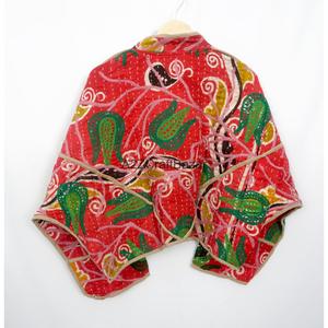 เสื้อแจ็คเก็ตผ้าฝ้ายทำมือสไตล์วินเทจ Kantha สำหรับผู้หญิงและเด็กผู้หญิง ขายส่ง - Product Image 6