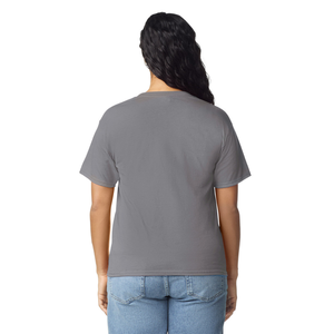 Camiseta de Mujer, Color Carbón, Algodón Suave, Informal, Manga Corta, Cómoda, Básica, Ropa de Moda, Venta al Por Mayor Personalizada - Product Image 3
