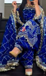 Costume pakistanais moderne, spécial Eid Ramzan, dhotis traditionnels, tenue en soie prête à porter pour femmes, mariages, célébrations festives - Product Image 2