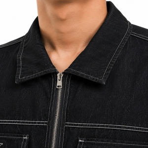 Men's Denim Jacket Premium Denim Modern Style Casual Wear Durable Quality Urban Fashion Export Quality Custom Made Jacket - Product Image 5