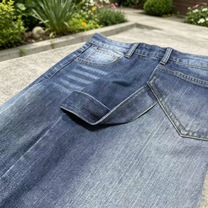 Shorts en jean vintage coupe droite personnalisés pour hommes, style streetwear, séchage rapide, taille mi-haute, motif 3D, hiver - Product Image 5