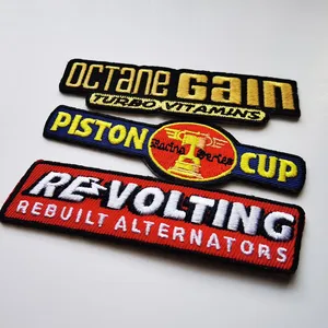 Custom <b>Iron</b>-<b>on</b> and Sew-<b>on</b> and Stick-<b>on</b> Fabric embroidery patch for <b>Clothes</b> and Caps with laser cutting - Product Image 2