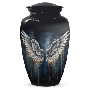 Angel Wing American Style Large Urns <b>for</b> Human <b>Ashes</b> Cremation <b>Keepsake</b> Urn Durable 220 Cubic Inch Capacity <b>for</b> Male and Female - Product Image 1