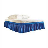 Jupe de lit de haute qualité 100% microfibre 600TC, imperméable, écologique, style européen, plis élastiques, dentelle, logo personnalisé