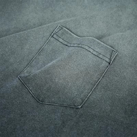 T-shirts personnalisés effet soleil délavé, vintage et usés pour hommes, avec poche déchirée, impression personnalisée et tissu délavé à l'acide