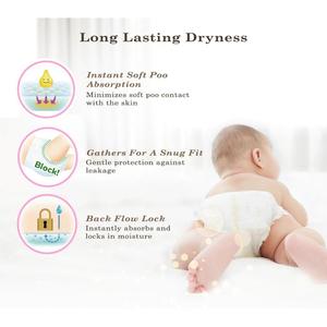 Pañales Kao para Japón, Ecológicos, Súper Absorbentes y Transpirables, para Recién Nacidos y Niños Pequeños, Talla M 62, Paquete al por Mayor - Product Image 5